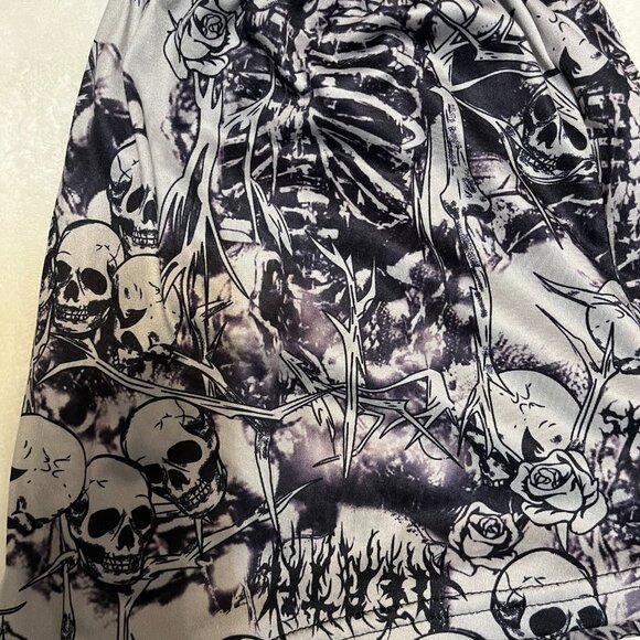 Womens Skull PJ Shorts - Picture 2 of 4
